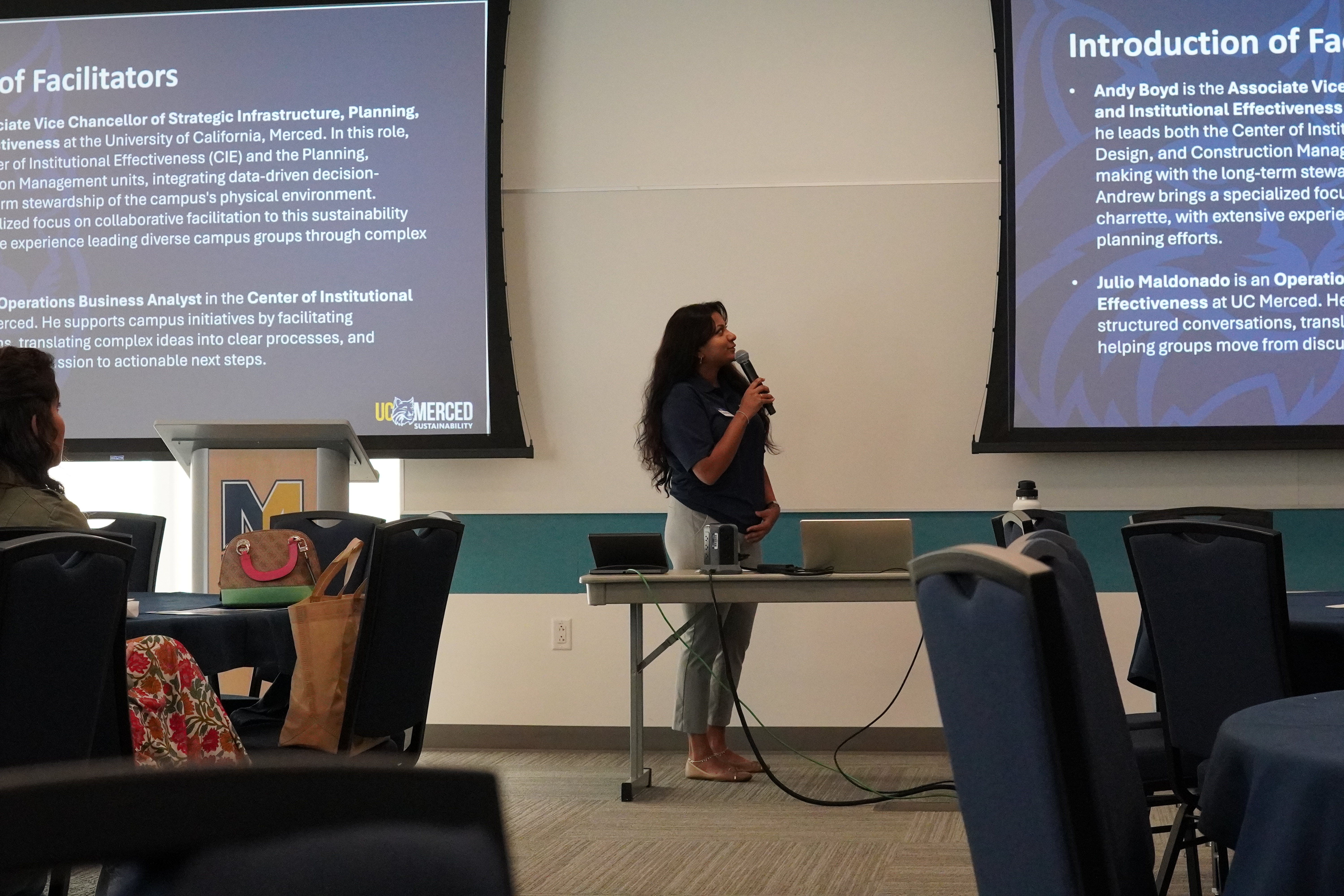 Sawani presenting
