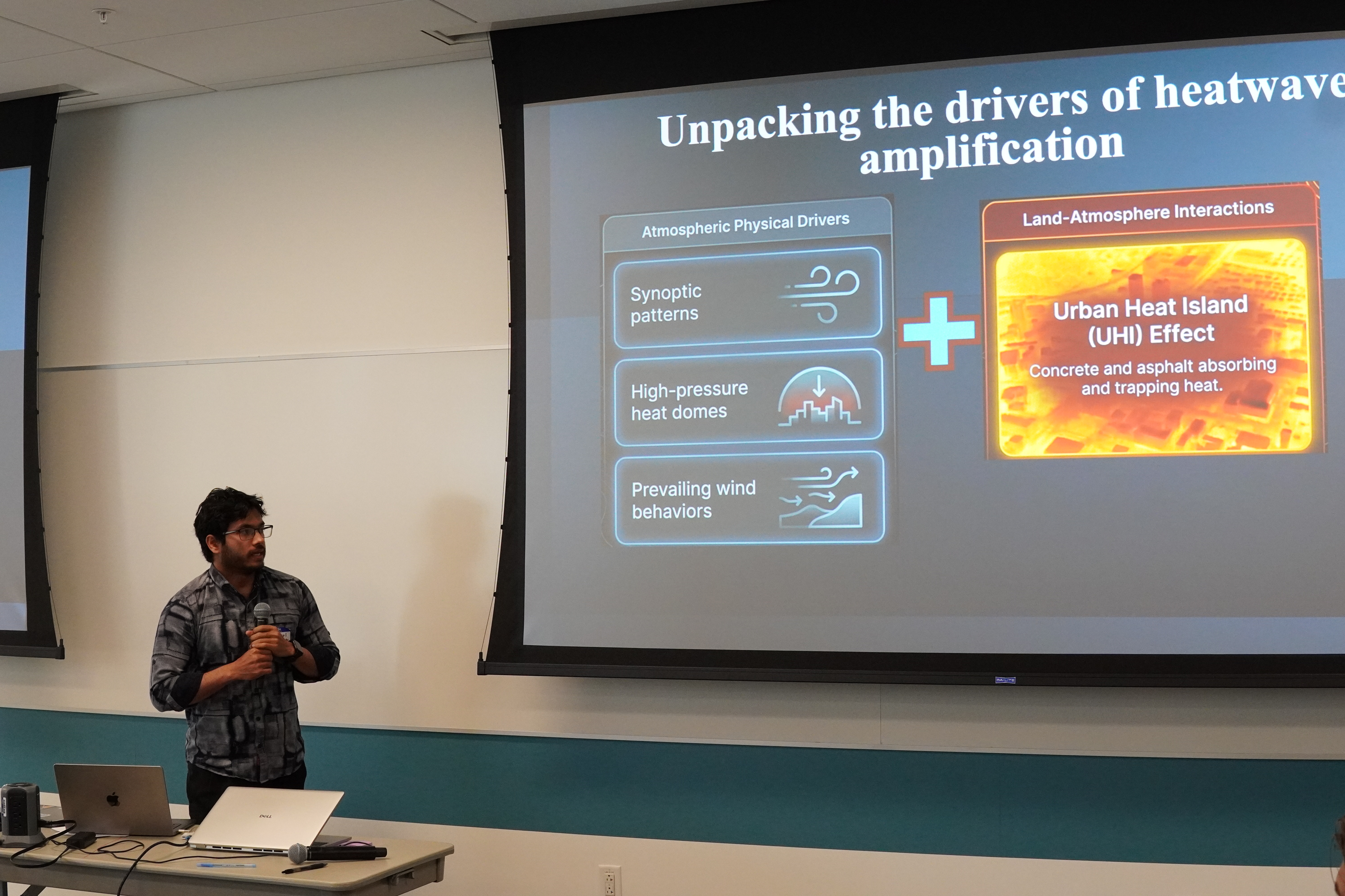 Unpacking the drivers of heatwave amplification slide