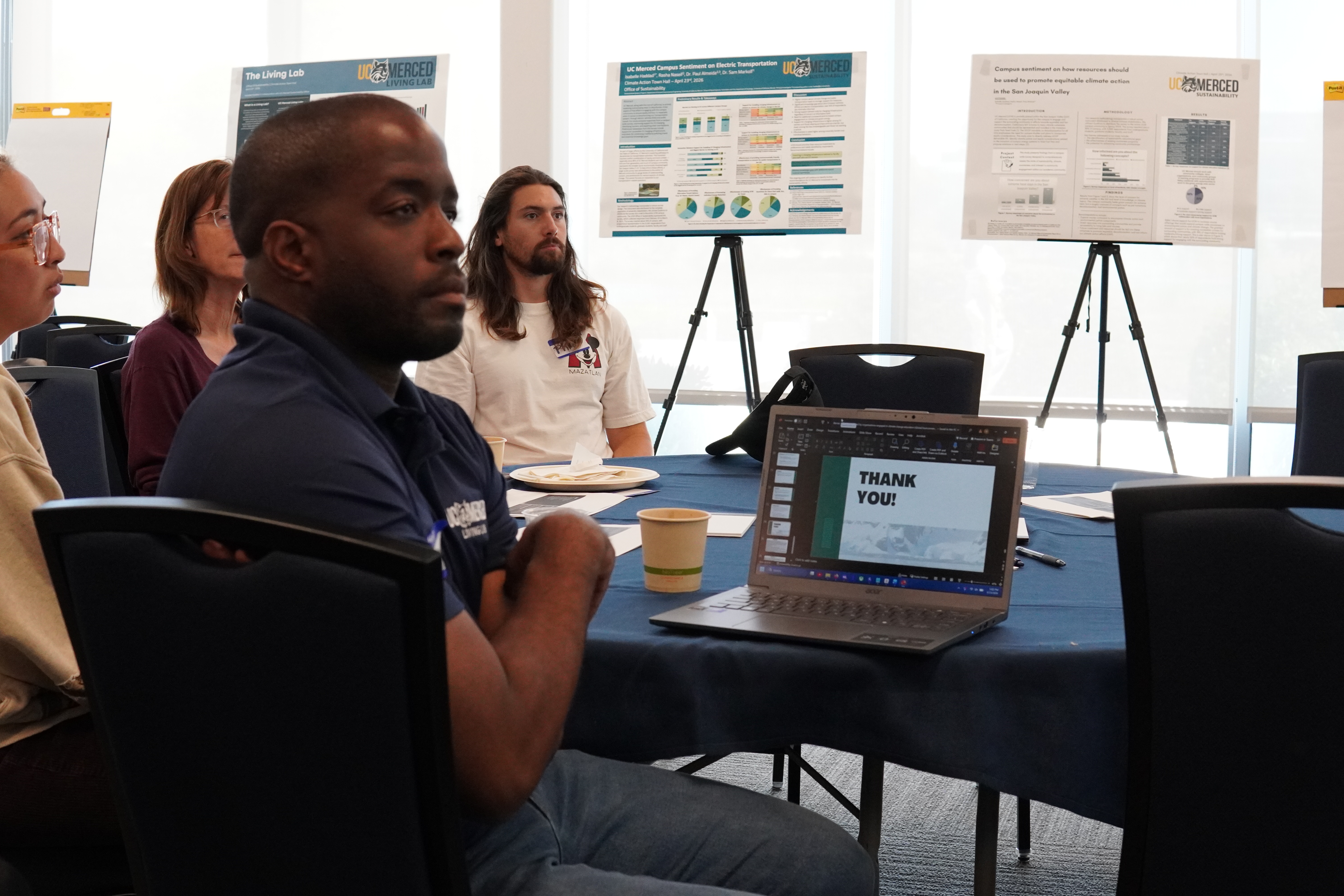 Listening to the presentation